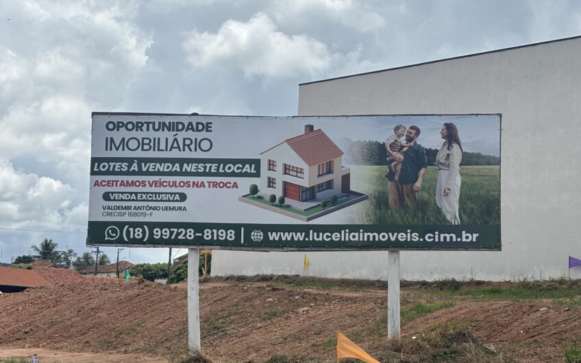 Lotes à venda no Centro de Lucélia – SP